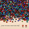  300g 15 Colors Glass Seed Beads SEED-NB0001-30-5