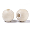 Unfinished Natural Wood Beads X-WOOD-Q041-04C-2