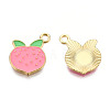 Light Gold Plated Alloy Charms ENAM-T009-08-1