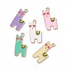 Alloy Enamel Pendants ENAM-C006-03KCG-1