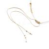 Adjustable Miyuki Seed & Pearl & Natural African Turquoise Beaded Necklaces NJEW-O127-01-3