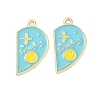 Alloy Enamel Pendants AL-CBA292F-01F-G-1