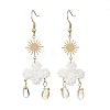 Glass Dangle Earrings EJEW-MZ00752-2