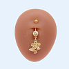 316L Surgical Stainless Steel Micro Pave Clear Cubic Zirconia Belly Rings FS-WGA8928-07-1