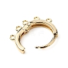 Brass Hoop Earrng Findings LS-KK-WH0035-85B-2