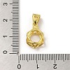 Rack Plating 925 Sterling Silver Cage Pendant STER-G038-01G-3