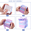 Magibeads 40Sets 4 Color Square Fold Paper Candy Boxes CON-MB0001-17-21