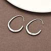 304 Stainless Steel Teardrop Dangle Earrings EJEW-Z158-01P-3