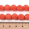 Dyed Synthetic Coral Carved Beads Strands GG-CBA1CDD-04B-4