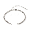 304 Stainless Steel Wheat Chains Bracelet Making AJEW-JB01040-1