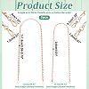 WADORN 2Pcs 2 Styles Purse Chains DIY-WR0003-26A-2