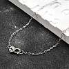 Anti-Tarnish Rhodium Plated 925 Sterling Silver Necklaces STER-M034-32B-1