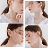 9 Pairs 9 Style 316 Surgical Stainless Steel Cute Kitty Stud Earrings for Women JE933A-7