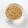 Electroplate Cylinder Seed Beads SEED-R041-06-2