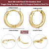 10 Pairs Ion Plating(IP) 304 Stainless Steel Huggie Hoop Earrings EJEW-BBC0002-19B-2