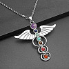 Chakra Natural & Synthetic Gemstone Necklaces WV2130-2