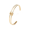304 Stainless Steel Double Layers Cuff Bangles for Women BJEW-Z165-01G-4