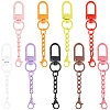54Pcs Spray Painted Iron Swivel Clasps FIND-SC0022-76-1