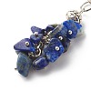 Gemstone Chips Cluster Pendant Decorations HJEW-JM00717-4