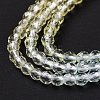 Transparent Gradient Color Glass Beads Strands GLAA-G101-2mm-16-6