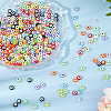 360Pcs 9 Colors Transparent & Printed Acrylic Beads OACR-DC0001-40-4