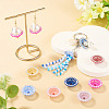 60Pcs Acrylic & Rhinestone Bead Caps MACR-TA0002-78-7