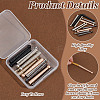 12Pcs 6 Colors Alloy Cord Ends FIND-HY0004-72-4