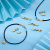 30Pcs 304 Stainless Steel Lobster Claw Clasps with Cord Ends STAS-PH0007-10G-4