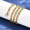 304 Stainless Steel Lumachina Chain Necklaces NJEW-P226-08G-01-2