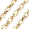 Rack Plating Brass Oval Link Chains CHC-G023-10G-1