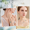 5M Synthetic Turquoise Chips & ABS Plastic Imitation Pearl Beaded Chains & 1Pc Plastic Empty Spools for Wire & 10Pcs & 30Pcs Long-Lasting Plated Brass Open Jump Rings DIY-SC0028-26-5