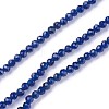 Faceted Glass Beads Strands G-F619-09A-2mm-1