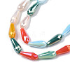 Electroplate Glass Beads Strands X-EGLA-Q026-013-3