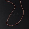 2mm Rack Plating Brass Satellite Chain Necklaces for Women Men MAK-L044-33RG-3