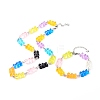 Handmade Resin Link Bracelet & Necklace Set SJEW-JS01205-1