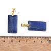 Dyed Natural Lapis Lazuli Faceted Pendants G-L623-03G-05-3