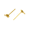 304 Stainless Steel Stud Earring Findings STAS-P370-02A-G-2