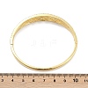 Brass Micro Pave Clear Cubic Zirconia Hinged Bangles for Women BJEW-H202-01G-5