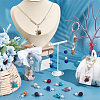   4 Sets Angle Shape Polymer Clay Rhinestone Pendants FIND-PH0009-14B-4