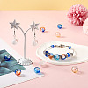 10Pcs 5 Colors Transparent Handmade Blown Glass Globe Beads GLAA-PJ0001-04-6