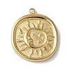 304 Stainless Steel Pendants STAS-G352-05G-1