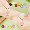 120Pcs 12 Colors Golden Plated Alloy Charms ENAM-SZ0001-64M-7