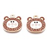 Alloy Enamel Pendants ENAM-N054-74C-2