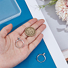 2Pcs 925 Sterling Silver Pendant Cabochon Settings STER-PH0003-98-3
