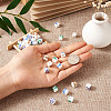 72Pcs 4 Color Handmade Porcelain Ceramic Beads Strands PORC-FW0001-01-6