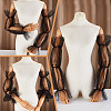 Polyester Detachable Long Mesh Sleeves AJEW-WH0270-354B-3