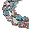 Dyed Synthetic Imperial Jasper Beads Strands G-D337-10mm-B04-4