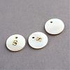 Freshwater Shell Pendants SSHEL-S249-S-2