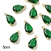 5Pcs Transparent Glass Charms GLAA-YW0004-41F-1