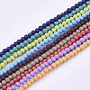 Spray Painted Non-magnetic Synthetic Hematite Beads Strands G-T124-12A-1